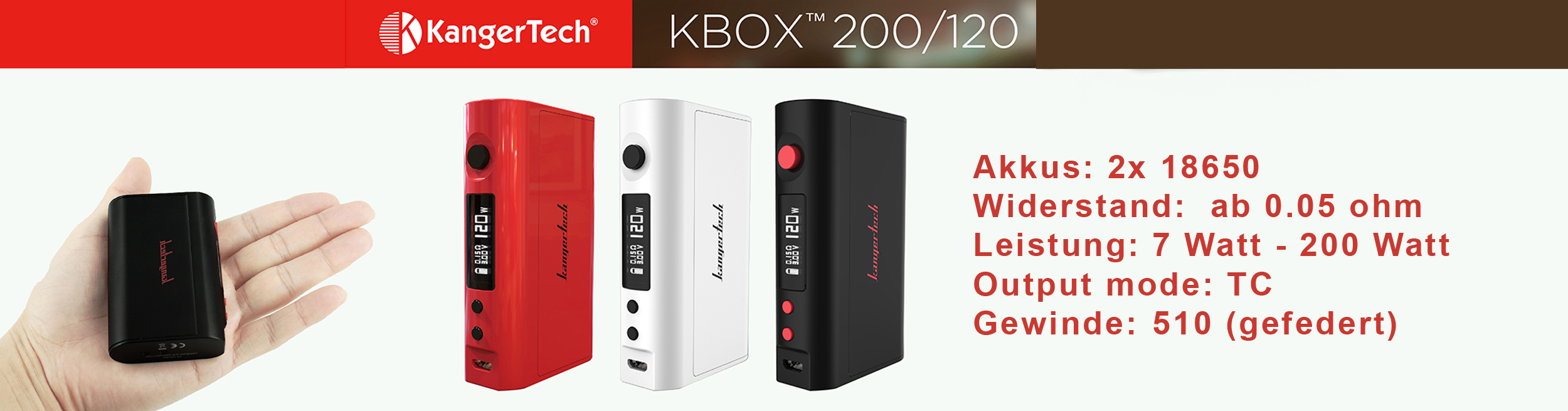 Kangertech Grip KBOX 120W/200W