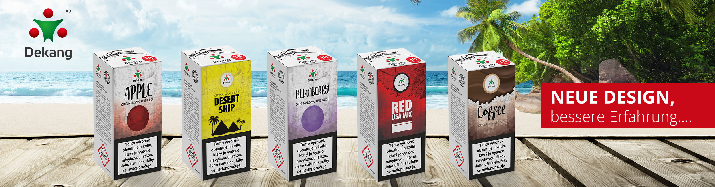 Dekang Liquids Apricot, Bubble Gum, Wild Strawberry