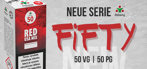 E-liquidy Fifty 50 VG | 50 PG